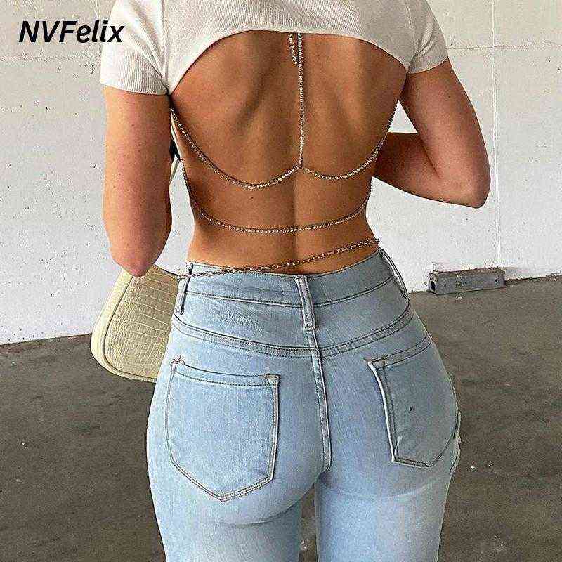 Jeggings For Women High Waist Blue Skinny Jeans Slim Stretchy Comfort Denim Trousers Fashion Summer Split Pants 211129