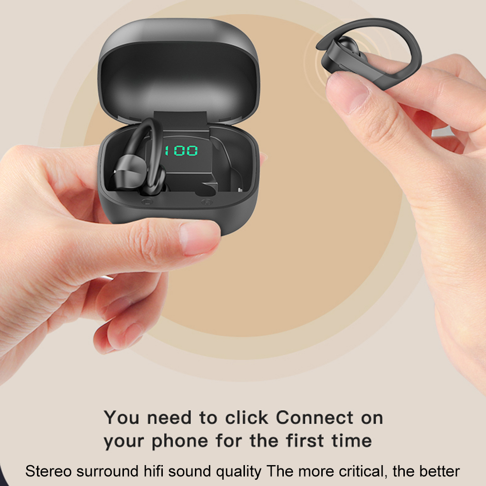 BTH-258 Wireless Headset Bluetooth 5.0 TWS Sport Earphones HiFi Sound Stereo Music Headphone with Mic Digital Display for Phones (The logist
BTH-258 Wireless Headset Bluetooth 5.0 TWS Sport Earphones HiFi Sound Stereo Music Headphone with Mic Digital Display for Phones (The logist