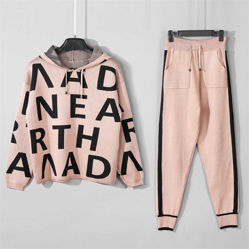 HLBCBG Fashion Autumn Women 2 Pieces Sets Casual Letter Print Patchwork Loose Knitted Sweater Shawl Scarf Wide-leg Pants Suits 211109, White
HLBCBG Fashion Autumn Women 2 Pieces Sets Casual Letter Print Patchwork Loose Knitted Sweater Shawl Scarf Wide-leg Pants Suits 211109, White