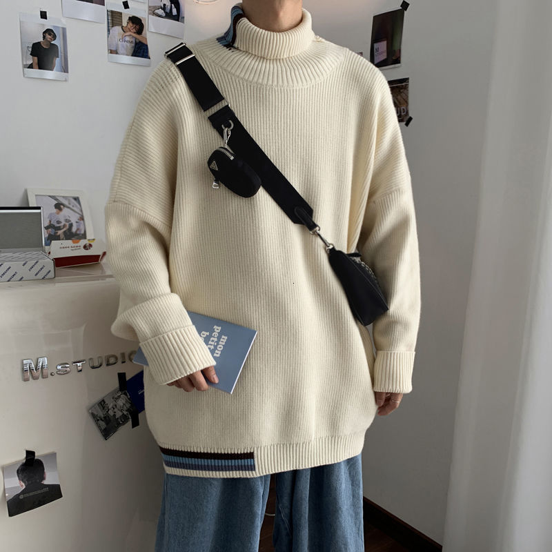 2021 New Solid Men's Jackets Loosen Cashmere Casual Male Knitting Sweater Keep Warm Turtleneck High Size M-5xl Lynz, Black
2021 New Solid Men's Jackets Loosen Cashmere Casual Male Knitting Sweater Keep Warm Turtleneck High Size M-5xl Lynz, Black