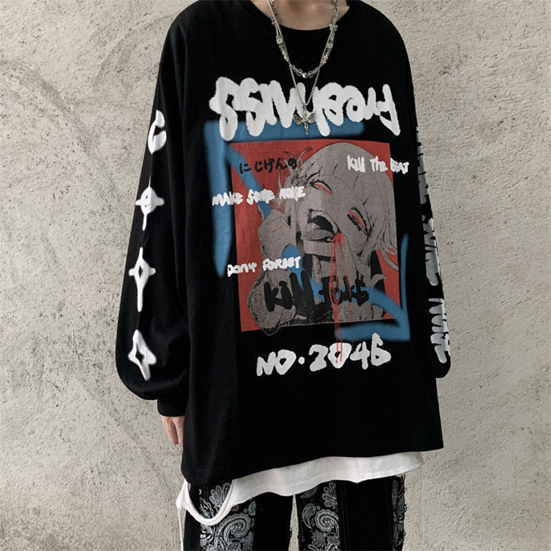 2021 New Hip Hop Funny Japan Men Casual Korean Gothic Harajuku t Shirt Autumn High Street Oversized Tops Spring Cool Tshirts 1dvt
2021 New Hip Hop Funny Japan Men Casual Korean Gothic Harajuku t Shirt Autumn High Street Oversized Tops Spring Cool Tshirts 1dvt