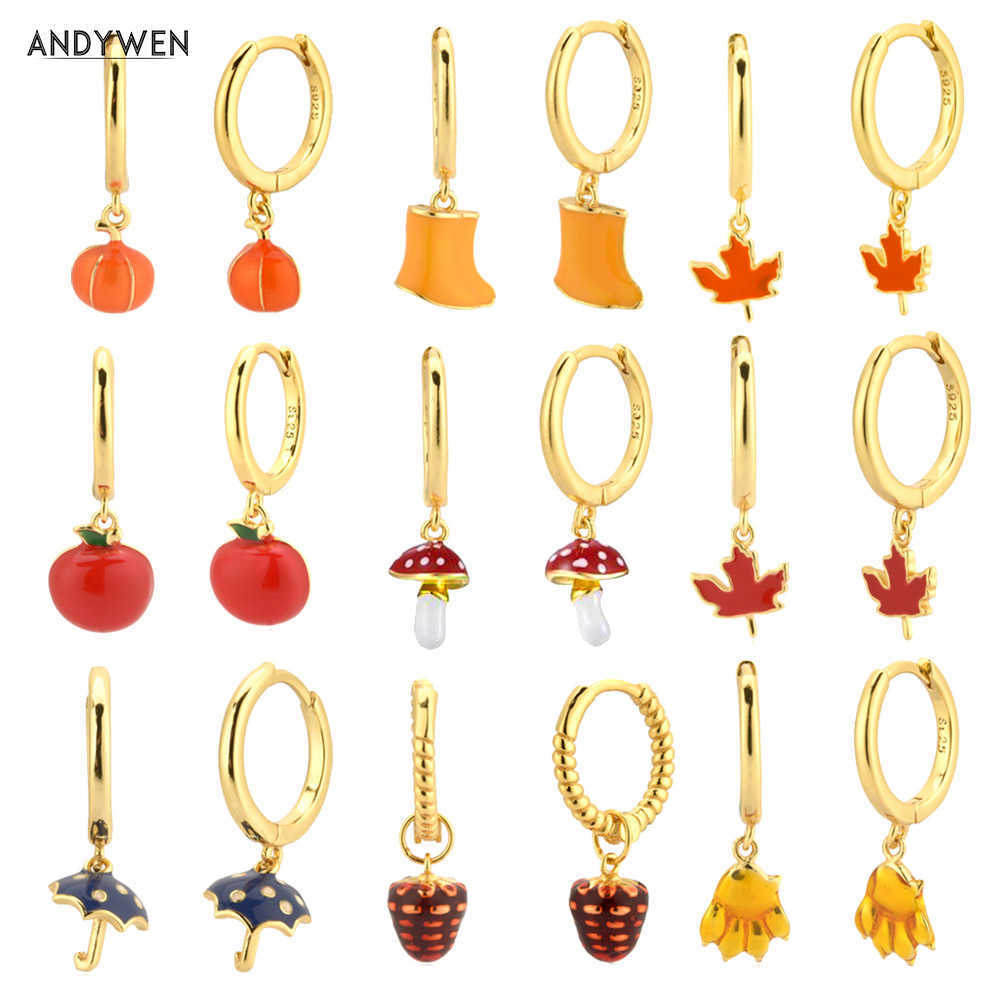ANDYWEN 925 Sterling Silver 8.5mm Slim Apple Enmel Mushroom Pumpkin Drop Earring Piercing Pendiente Jewelry Fashion Gif 210608
ANDYWEN 925 Sterling Silver 8.5mm Slim Apple Enmel Mushroom Pumpkin Drop Earring Piercing Pendiente Jewelry Fashion Gif 210608