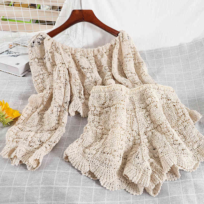 Women Short Vintage Slash Neck Long Sleeve Shirt Elastic Shorts Two Piece Set Fashion Spring Summer MZ986 210525, Apricot
Women Short Vintage Slash Neck Long Sleeve Shirt Elastic Shorts Two Piece Set Fashion Spring Summer MZ986 210525, Apricot
