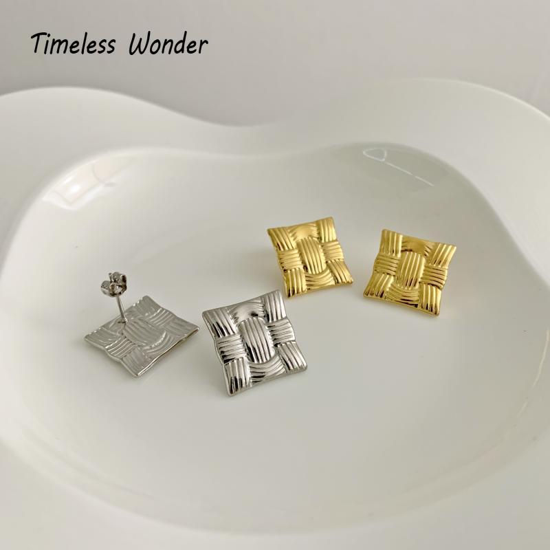 stud timeless wonder titanium braided geo studs earrings for women punk gothic designer cute accesorios mujer trendy party egirl 1712, Golden;silver
stud timeless wonder titanium braided geo studs earrings for women punk gothic designer cute accesorios mujer trendy party egirl 1712, Golden;silver