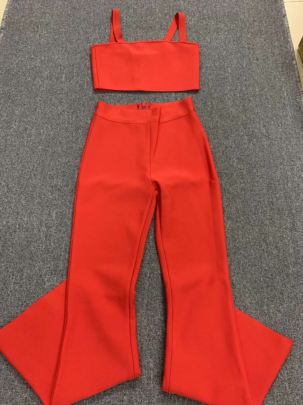 Bandage Set Two Pieces Spaghetti Straps 3 Colors Celebrity Evening Party Outfit Vintage Vestios Bandagem 210302