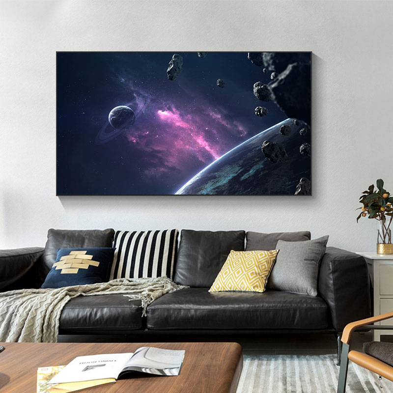 Solar System Pictures Nebula Space Universe Posters and Prints Science Canvas Painting Wall Art for Living Room Decor Cuadros