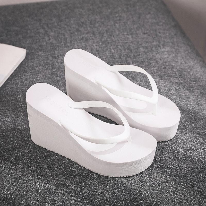 High-heeled Shoes Lady House Slippers Platform Slides Low On A Wedge Rubber Flip Flops Summer Woman Candy Colors Heels
High-heeled Shoes Lady House Slippers Platform Slides Low On A Wedge Rubber Flip Flops Summer Woman Candy Colors Heels