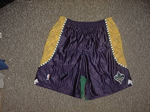 Sean Marks Mardi Gras Adidas New Orleans Hornets Game Worn Shorts