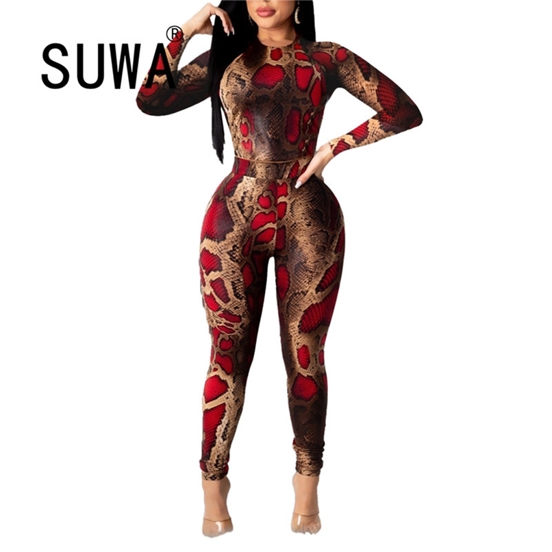Colorful Snake Printed Sexy Club Two Piece Outfits For Women Matching Sets Long Sleeve Crop Top And Pencil Pants Trendy Chic 210525, Multi
Colorful Snake Printed Sexy Club Two Piece Outfits For Women Matching Sets Long Sleeve Crop Top And Pencil Pants Trendy Chic 210525, Multi