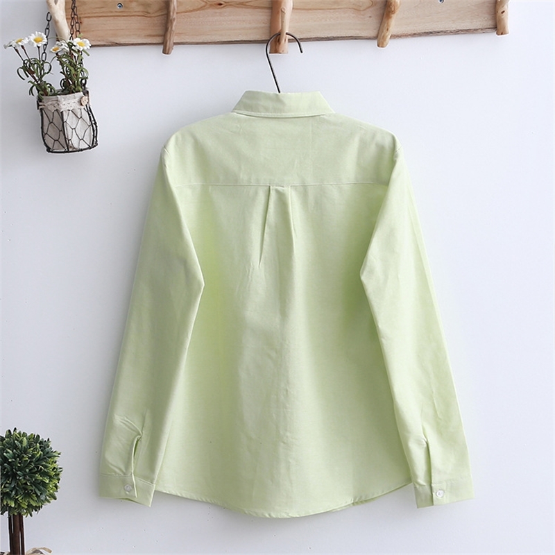 Women Tops And Blouses New Casual Long Sleeve Cotton Oxford White Shirts Women Blusas Ladies Office Tops High Quality 210225