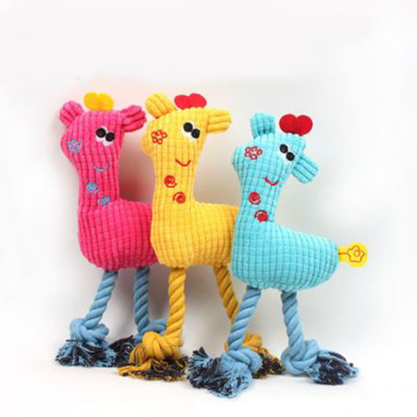 Dog pet cotton rope plush vocal toy flannel deer plush toy dog molar training bite toy 
Dog pet cotton rope plush vocal toy flannel deer plush toy dog molar training bite toy