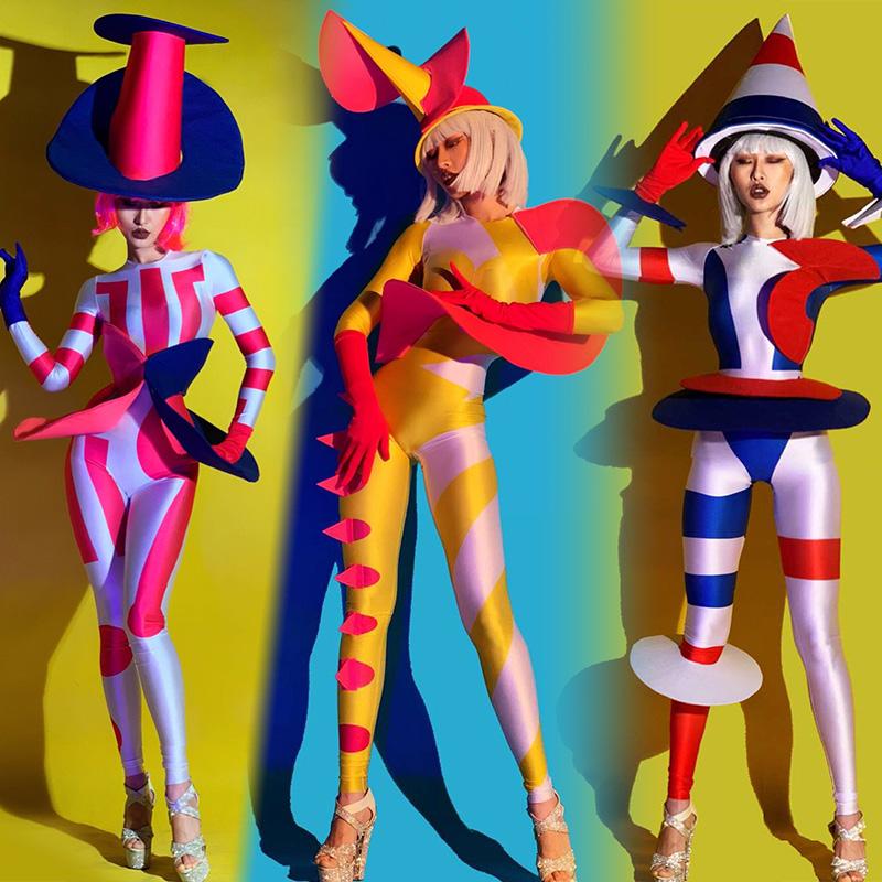 Stage Wear Exaggerated Shape Cute Jumpsuit Costumes Birthday Outfits For Women Festival Performance Clothing Rave Party DN5714, Black;red
Stage Wear Exaggerated Shape Cute Jumpsuit Costumes Birthday Outfits For Women Festival Performance Clothing Rave Party DN5714, Black;red