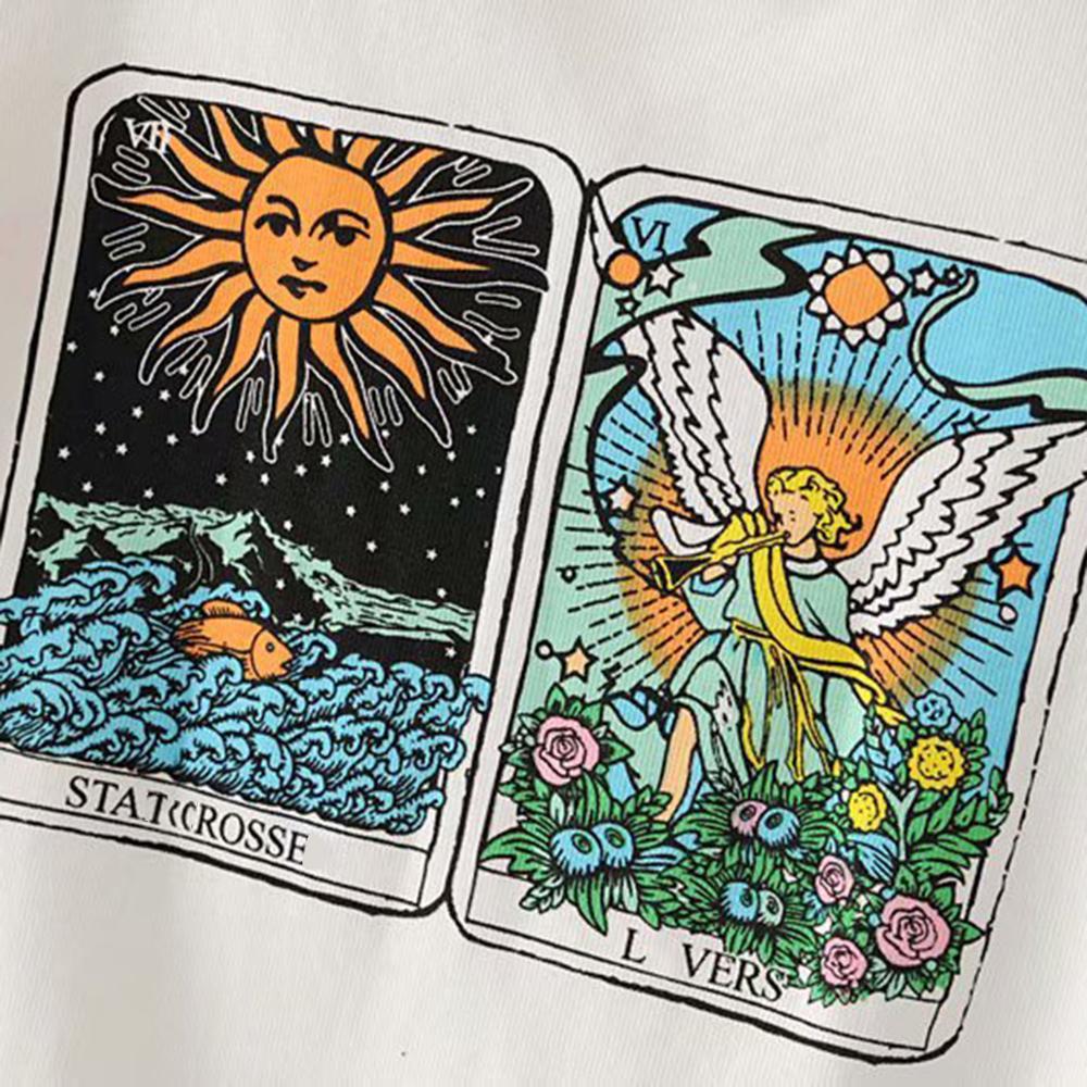 Vintage Sun Angel Graphic Crop Top Tee New Female Sexy Slim Short Sleeve Cotton Tshirt Summer Casual T Shirt Women Tops 210306