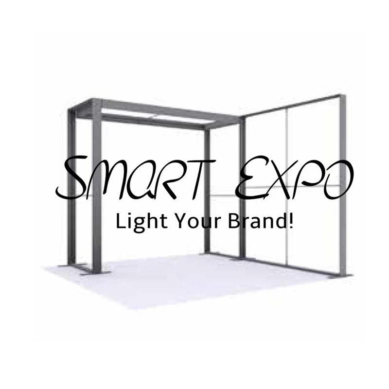3x3m Modular Double Sided LightBox Booth Advertising Display with Frame Kits Custom Print Carry Bag