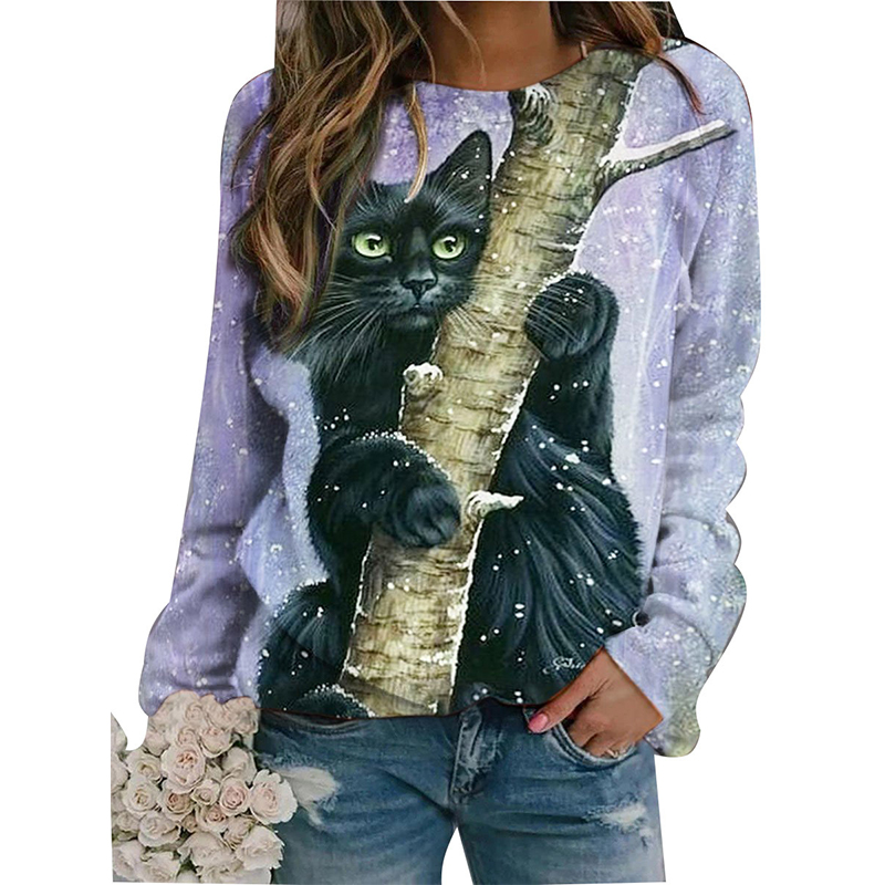 Lady style female fashion 3D printing short slim T-shirt autumn top long sleeve round neck basic casual, White
Lady style female fashion 3D printing short slim T-shirt autumn top long sleeve round neck basic casual, White