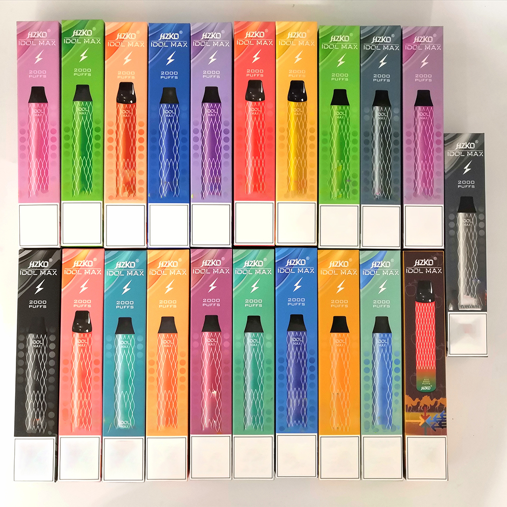 Wholesale Price HZKO Idol Max E Cigarettes Disposable Device Vape pen Delivery 2000Puffs Pre-filled Electronic Cig
Wholesale Price HZKO Idol Max E Cigarettes Disposable Device Vape pen Delivery 2000Puffs Pre-filled Electronic Cig