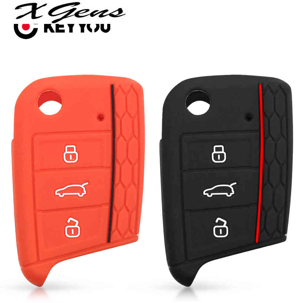 KEEYOU Silicone Car Key Cover Case For Volkswagen VW Golf 7 Mk7 Skoda Octavia A7 SEAT Leon Ibiza Fob 3 Buttons
KEEYOU Silicone Car Key Cover Case For Volkswagen VW Golf 7 Mk7 Skoda Octavia A7 SEAT Leon Ibiza Fob 3 Buttons