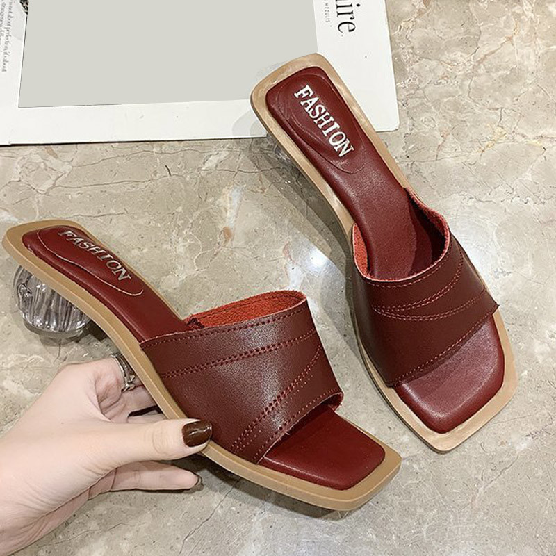 New 2021 Women Slippers Ladies Sandals Pu Leather Fashion High Heels Square Toe Shoes Summer Woman Pumps Casual Footwear Ygqn EZV1, White
New 2021 Women Slippers Ladies Sandals Pu Leather Fashion High Heels Square Toe Shoes Summer Woman Pumps Casual Footwear Ygqn EZV1, White