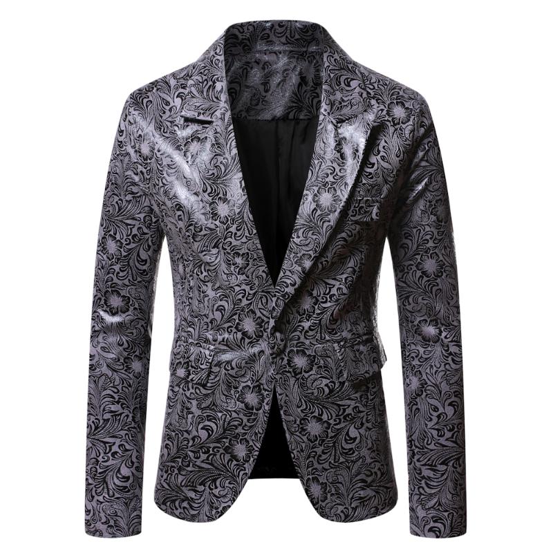 Men's Suits & Blazers Men Stylish Suit Jacket Printing Boutique Performance Clothes For Party Wedding Banquet Nightclub Singers Host Blazer, 618 black
Men's Suits & Blazers Men Stylish Suit Jacket Printing Boutique Performance Clothes For Party Wedding Banquet Nightclub Singers Host Blazer, 618 black