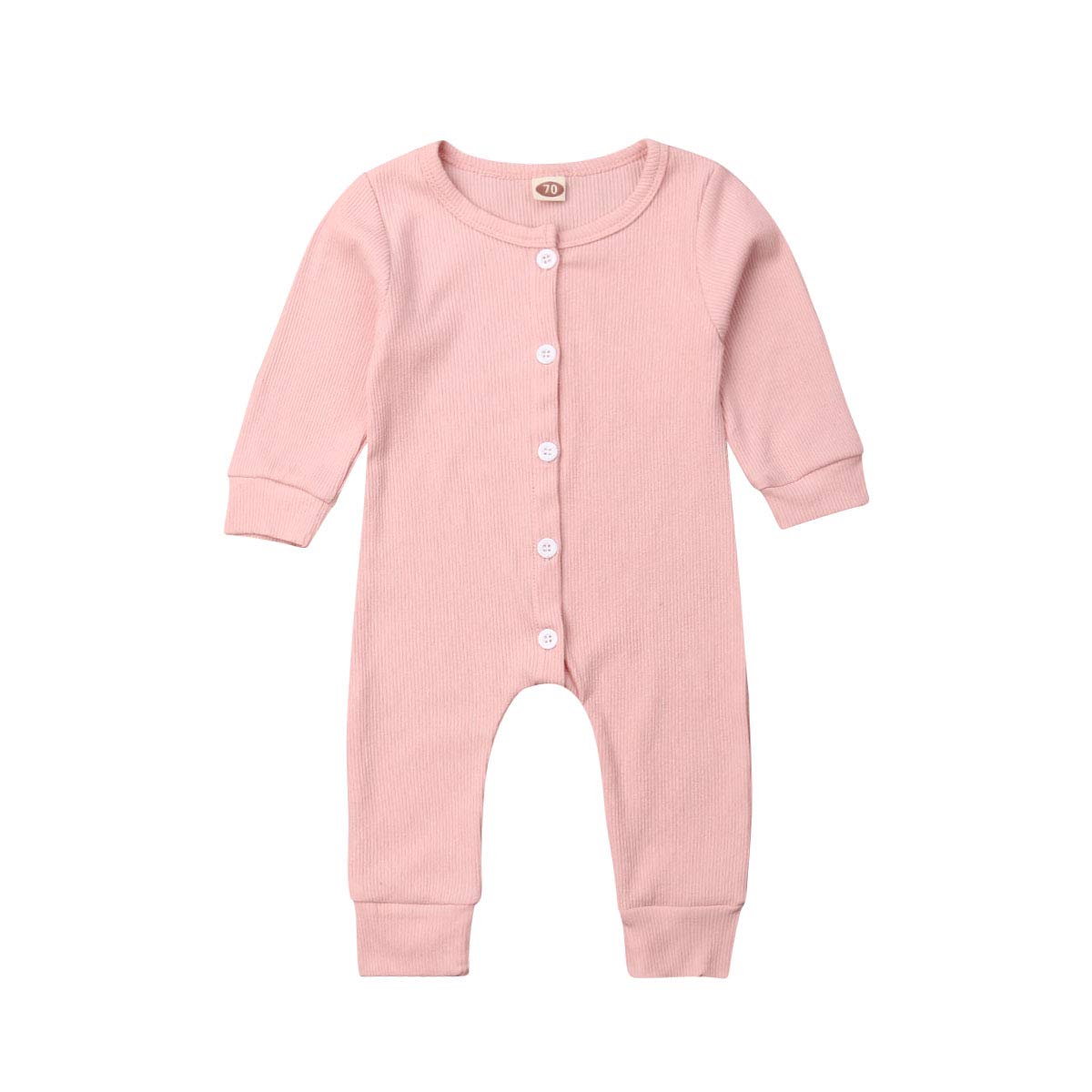 Unisex Baby Rompers Girls Long Sleeve Button Romper Toddler Solid Casual Jumpsuits Newborn Jumpsuit Baby Boys Clothes, Gray
Unisex Baby Rompers Girls Long Sleeve Button Romper Toddler Solid Casual Jumpsuits Newborn Jumpsuit Baby Boys Clothes, Gray
