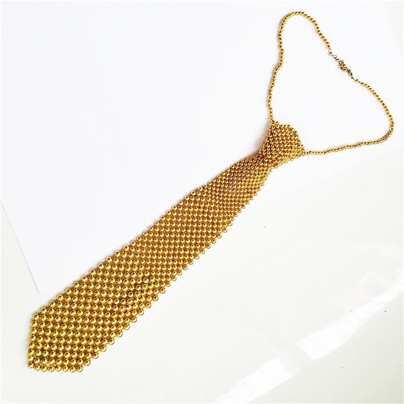 Pendant Necklaces Electroplated Children's Pearl Necktie Beads Hand Woven Shiny Gold Women's Shirt Tie Bow Jewelry
Pendant Necklaces Electroplated Children's Pearl Necktie Beads Hand Woven Shiny Gold Women's Shirt Tie Bow Jewelry