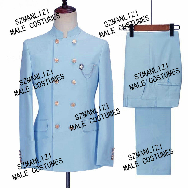 2021 Tailored Made Formal Double Breasted Men Suits Slim Fit Sky Blue Man Tuxedo For Groom Blazer Wedding Suit Terno Masculino, Green
2021 Tailored Made Formal Double Breasted Men Suits Slim Fit Sky Blue Man Tuxedo For Groom Blazer Wedding Suit Terno Masculino, Green