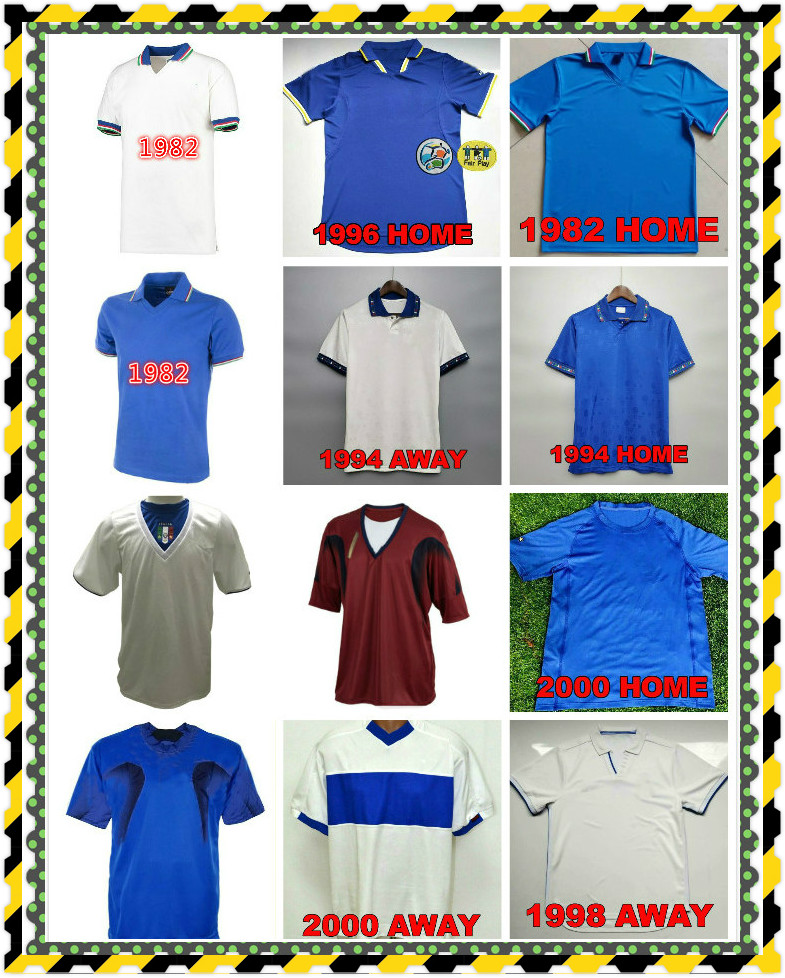 94 1982 2000 World cup Retro Italy SOCCER JERSEY Maldini Baggio Donadoni Schillaci Totti Del Piero 2006 Pirlo Inzaghi buffon FOOTBALL SHIR
94 1982 2000 World cup Retro Italy SOCCER JERSEY Maldini Baggio Donadoni Schillaci Totti Del Piero 2006 Pirlo Inzaghi buffon FOOTBALL SHIR