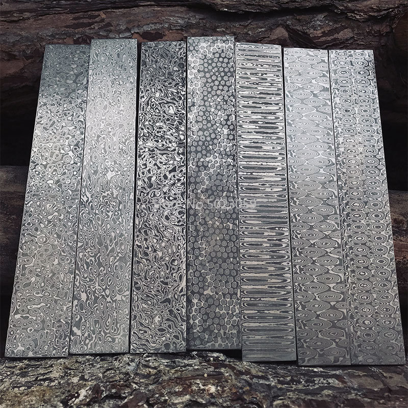 5 kinds Damascus stee DIY knife Making Materia Rose Sandwich Pattern stee Knife bade bank has been Heat Treatment
5 kinds Damascus stee DIY knife Making Materia Rose Sandwich Pattern stee Knife bade bank has been Heat Treatment