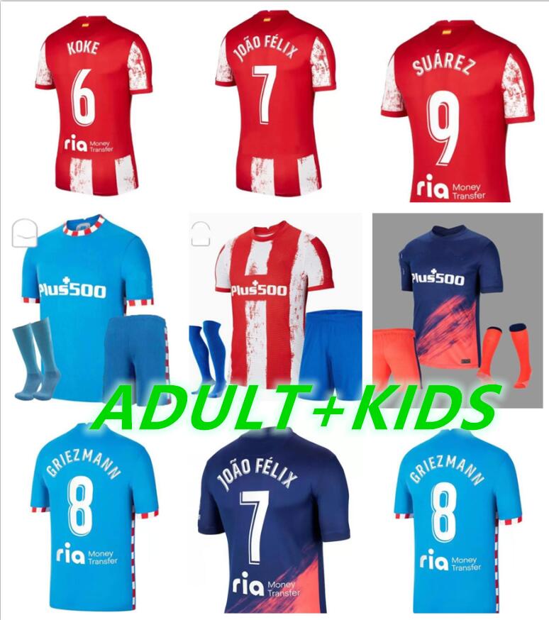 adult kits 21/22 Atletico Madrid Soccer Jerseys GRIEZMANN JOAO FELIX SUAREZ KOKE . Llorente 2021 2022 Champion hombres Niños camisetas de fútbol Men kids fooball shirt
adult kits 21/22 Atletico Madrid Soccer Jerseys GRIEZMANN JOAO FELIX SUAREZ KOKE . Llorente 2021 2022 Champion hombres Niños camisetas de fútbol Men kids fooball shirt