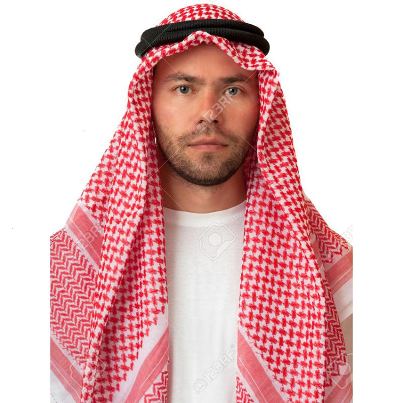 Ethnic Clothing Man Saudi Arabic Islamic Dubai Muslim Accessories Headpiece Traditional Costume Turban Prayer Hat Plaid Head Scarf Caps