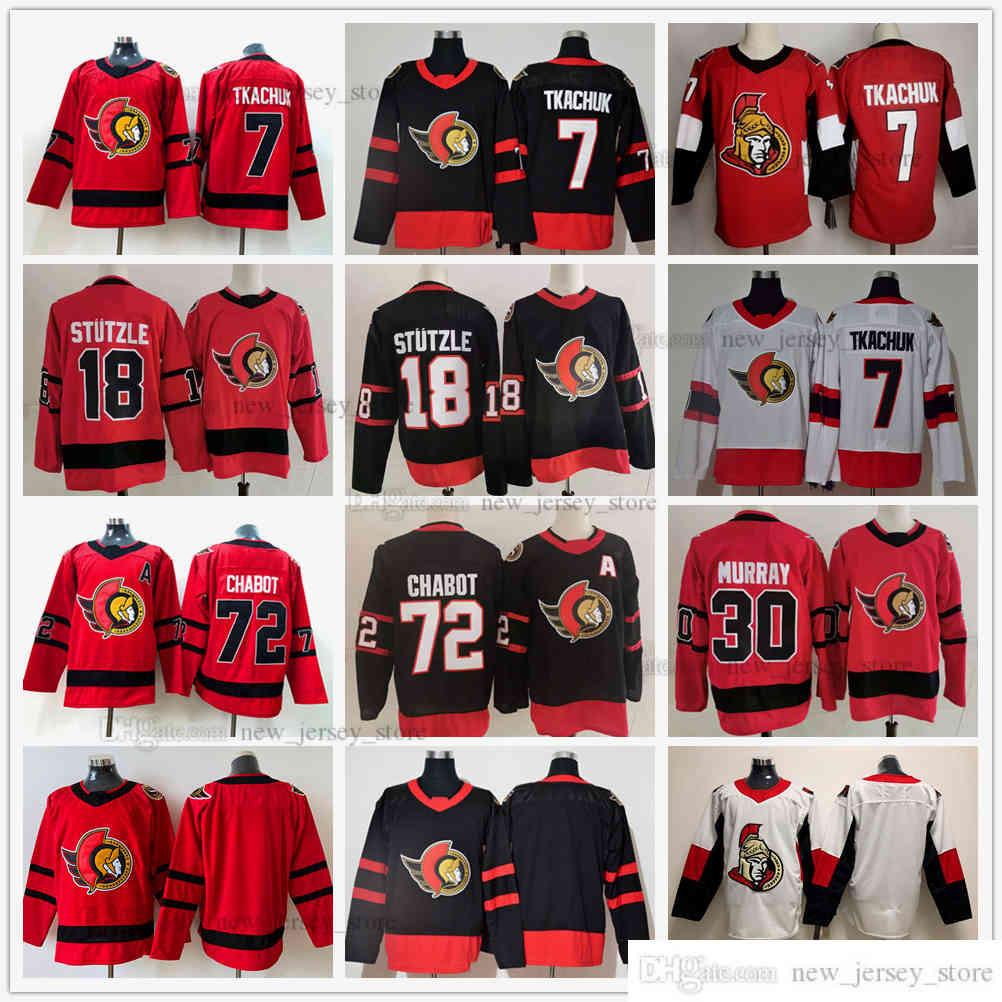 2021 Reverse Retro Men Women Kids Youth Ice Hockey Jerseys 7 Brady Tkachuk 72 Thomas Chabot 30 Matt Murray 18 Tim Stutzle Jersey Black Red White Man
2021 Reverse Retro Men Women Kids Youth Ice Hockey Jerseys 7 Brady Tkachuk 72 Thomas Chabot 30 Matt Murray 18 Tim Stutzle Jersey Black Red White Man
