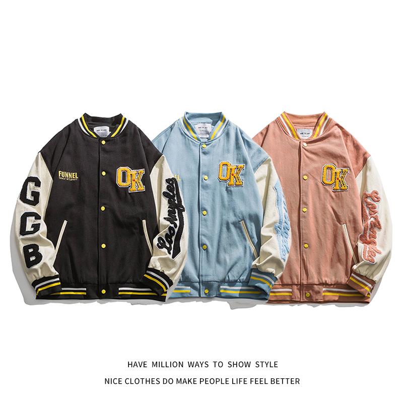 Men's Jackets Original Embroid Spring Autumn Denim Loose Oversized Boyfriend Style Baseball Jacket Women Coat Men Bomber Varsity Couple Unis, Black
Men's Jackets Original Embroid Spring Autumn Denim Loose Oversized Boyfriend Style Baseball Jacket Women Coat Men Bomber Varsity Couple Unis, Black