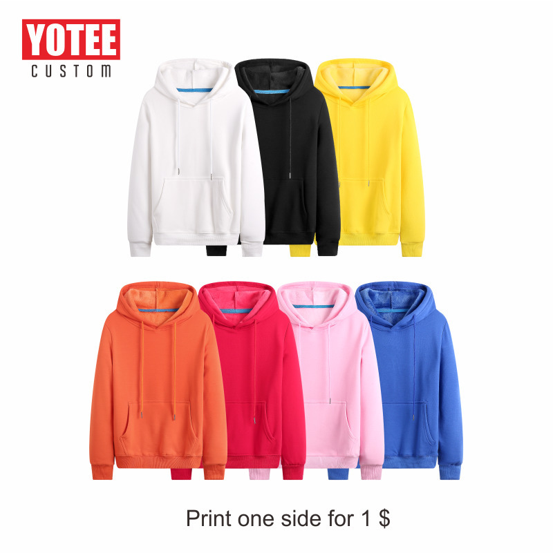 YOTEE Hoodies Sweatshirts Autumn Winter Plus Size Long Sleeve Pocket Pullover Hoodie Female Male Casual Warm Hooded Sweats 201204
