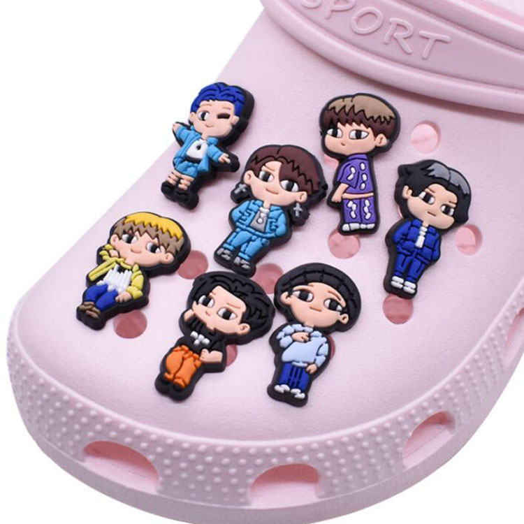 pvc soft rubber shoe charms cartoon figure hole shoecharms buckle bracelet wristband charm gift for croc shoes accessories
pvc soft rubber shoe charms cartoon figure hole shoecharms buckle bracelet wristband charm gift for croc shoes accessories
