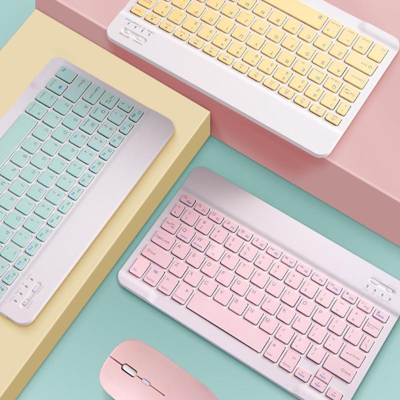 Keyboards LX0B Colorful Ultrathin Wireless Bluetooth-compatible Keyboard Mouse 10 Inch For IPad 9.7 10.2 Air 4 Pro 11 Laptop Tablet
Keyboards LX0B Colorful Ultrathin Wireless Bluetooth-compatible Keyboard Mouse 10 Inch For IPad 9.7 10.2 Air 4 Pro 11 Laptop Tablet