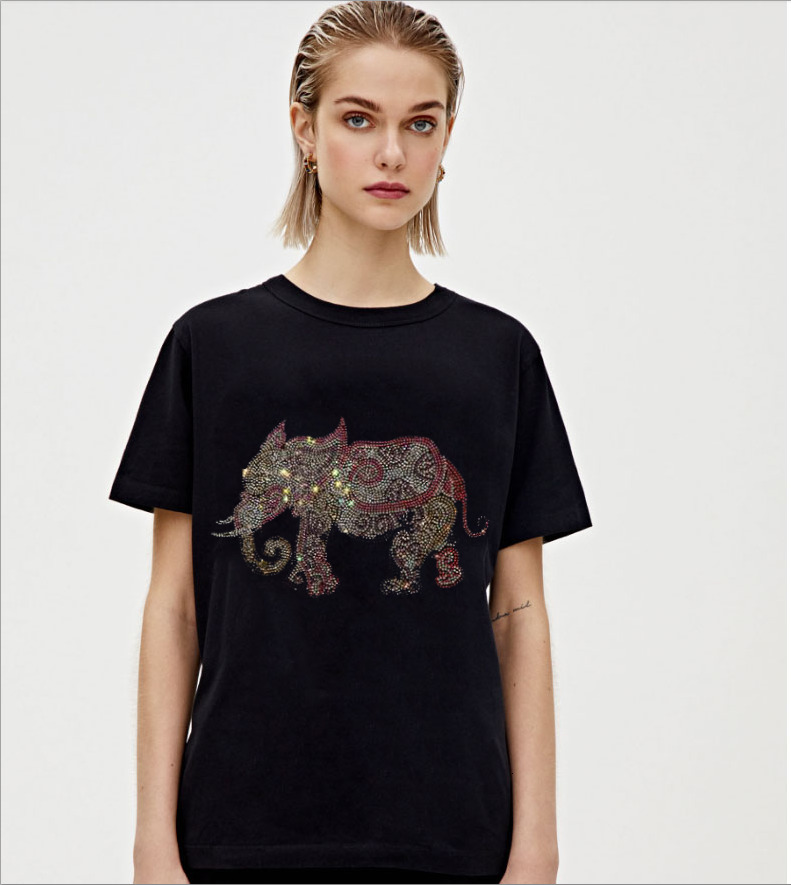 2021 New Diamond Stone Young Girls Autumn 100% Cotton Hot Drill t Women Tshirt Brand T-shirt Short Sleeve Tee Shirt Fashion Cl 35pg, As shown
2021 New Diamond Stone Young Girls Autumn 100% Cotton Hot Drill t Women Tshirt Brand T-shirt Short Sleeve Tee Shirt Fashion Cl 35pg, As shown