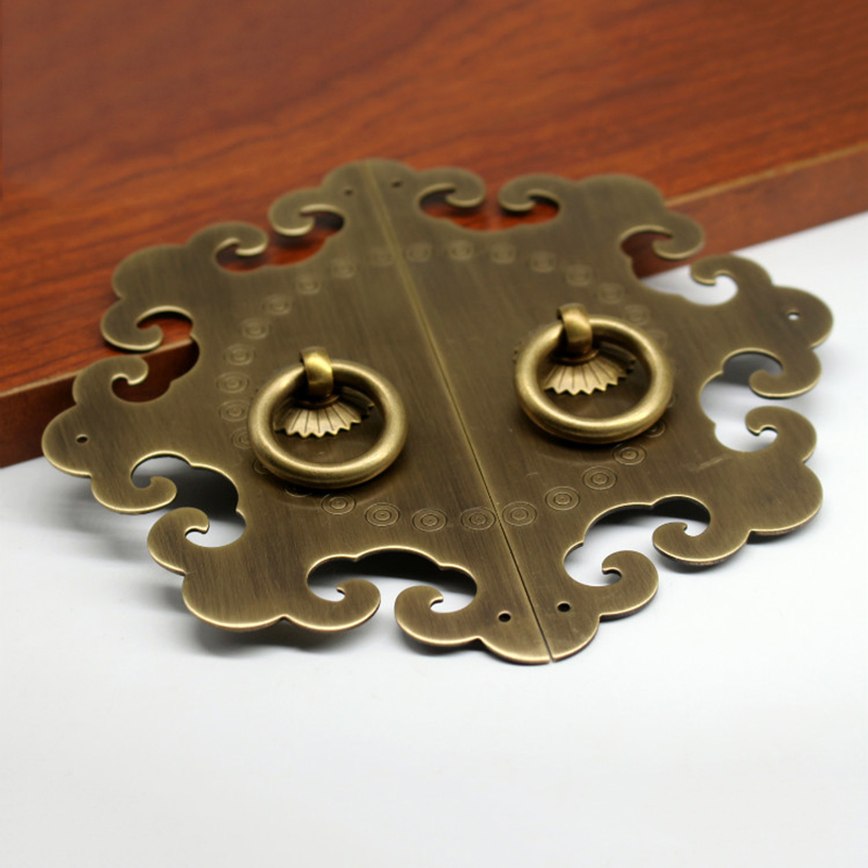 122/155mm cloud Chinese antique drawer circle knob furniture door handle hardware Classical wardrobe cabinet shoe closet cone vintage pull ring