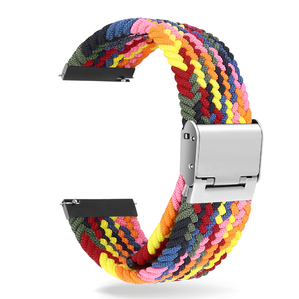 20mm 22mm Braided Nylon Loop Strap for Samsung Galaxy watch 3 46mm 42mm active 2 40mm 44mm Gear S3 bracelet Huawei GT2 Pro Band free shipping