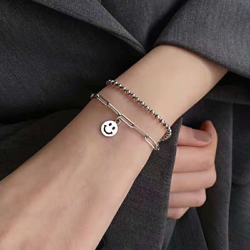 trend fashion smile S925 sterling silver bracelet original brand high quality jewelry exquisite female gift
trend fashion smile S925 sterling silver bracelet original brand high quality jewelry exquisite female gift
