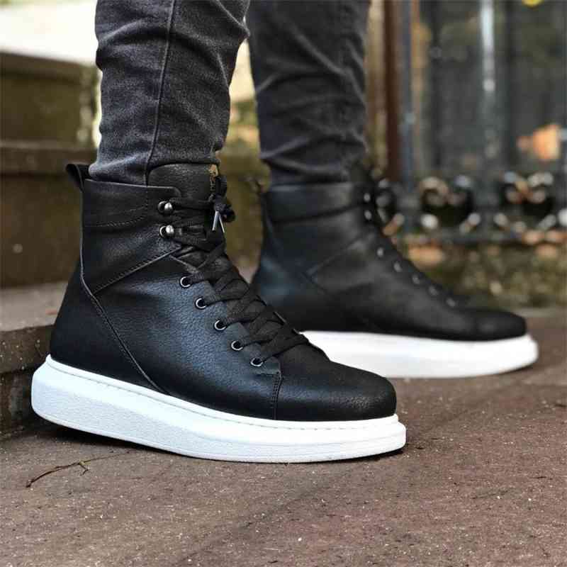 Knack High Sole Shoes B-080 Black (White Bottom) men's Seasonal Orthopedic Casual Base Style Sport Lace-Up Boots Winter Fashion
Knack High Sole Shoes B-080 Black (White Bottom) men's Seasonal Orthopedic Casual Base Style Sport Lace-Up Boots Winter Fashion