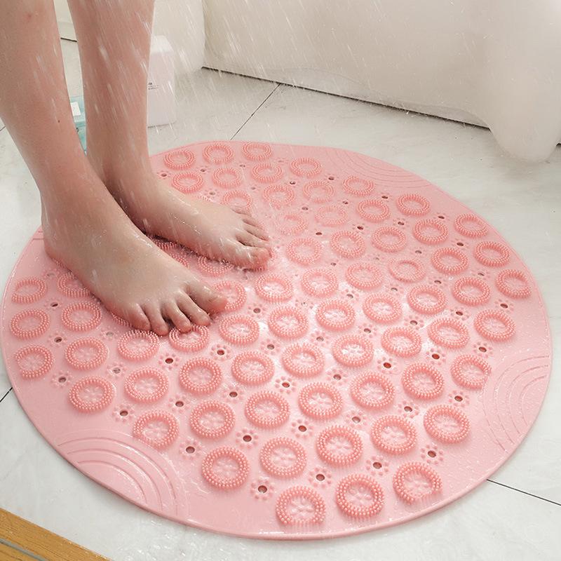 55cm Non-Slip Round Shower Mat PVC Household Bathroom Floor Mat Drain Massage Toilet Foot Pad With Sucker
55cm Non-Slip Round Shower Mat PVC Household Bathroom Floor Mat Drain Massage Toilet Foot Pad With Sucker