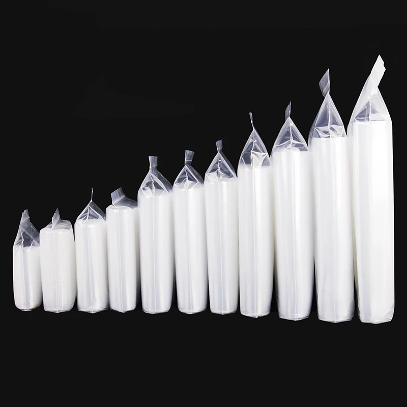 100pcs/Lot Plastic Zip Poly Bags 10 Silk Mil Clear Poly Zipper Bags Resealable Zip Storage Plastic Baggies Suitable for Jewelry Candy Coin G