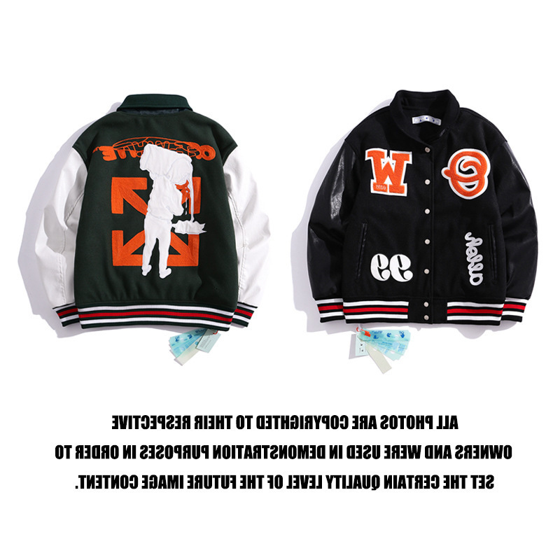 Youth Fashion Brand Embroidered Tweed Color Matching Leather Sleeve Baseball Cotton Padded Jacket, Black
Youth Fashion Brand Embroidered Tweed Color Matching Leather Sleeve Baseball Cotton Padded Jacket, Black