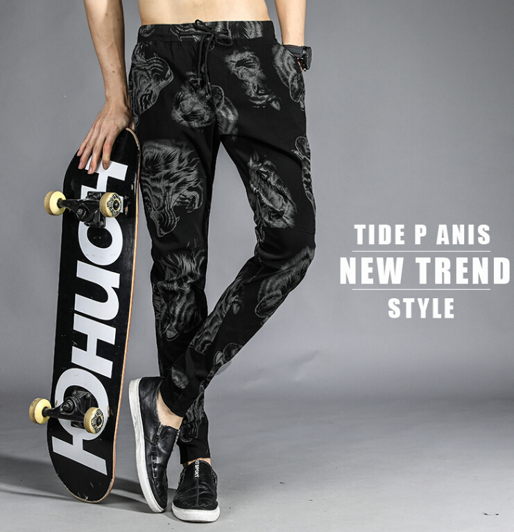 2021 Autumn and Winter Men's Lazer Sporting Printed Elastic Pants New Slim Vbxm, Black
2021 Autumn and Winter Men's Lazer Sporting Printed Elastic Pants New Slim Vbxm, Black