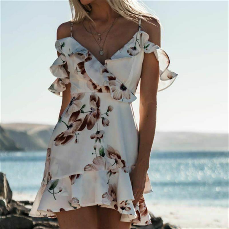 Casual Dresses Vestidos Women Summer Dress 2022 Floral Off Shoulder Boho Chiffon Party Beach Short Mini Sexy Holiday Sundress, Black;gray
Casual Dresses Vestidos Women Summer Dress 2022 Floral Off Shoulder Boho Chiffon Party Beach Short Mini Sexy Holiday Sundress, Black;gray