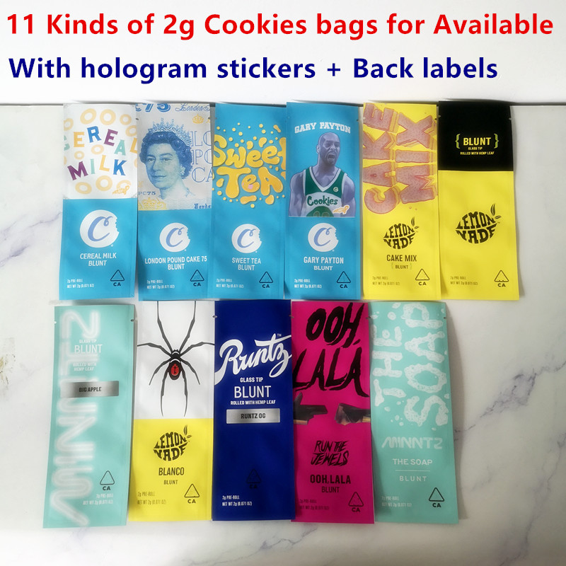 New 2g Mylar Bags 11 Types COOKIES California SF Gary Payton OOH LALA Cake Mix White Runtz Cookies Lemonade package packing
New 2g Mylar Bags 11 Types COOKIES California SF Gary Payton OOH LALA Cake Mix White Runtz Cookies Lemonade package packing