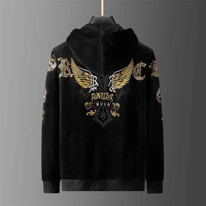 Men's Tracksuits Winter embroidered wings leisure sports Plush thickened sweater men's trend two-piece set ZTRY, 1# shoe box
Men's Tracksuits Winter embroidered wings leisure sports Plush thickened sweater men's trend two-piece set ZTRY, 1# shoe box