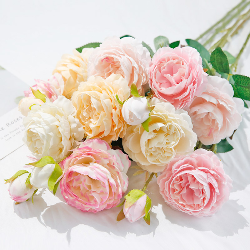 big rose pink silk peony artificial flowers branch home decor fake large flower head small bud wedding backdrop wall decoration
big rose pink silk peony artificial flowers branch home decor fake large flower head small bud wedding backdrop wall decoration