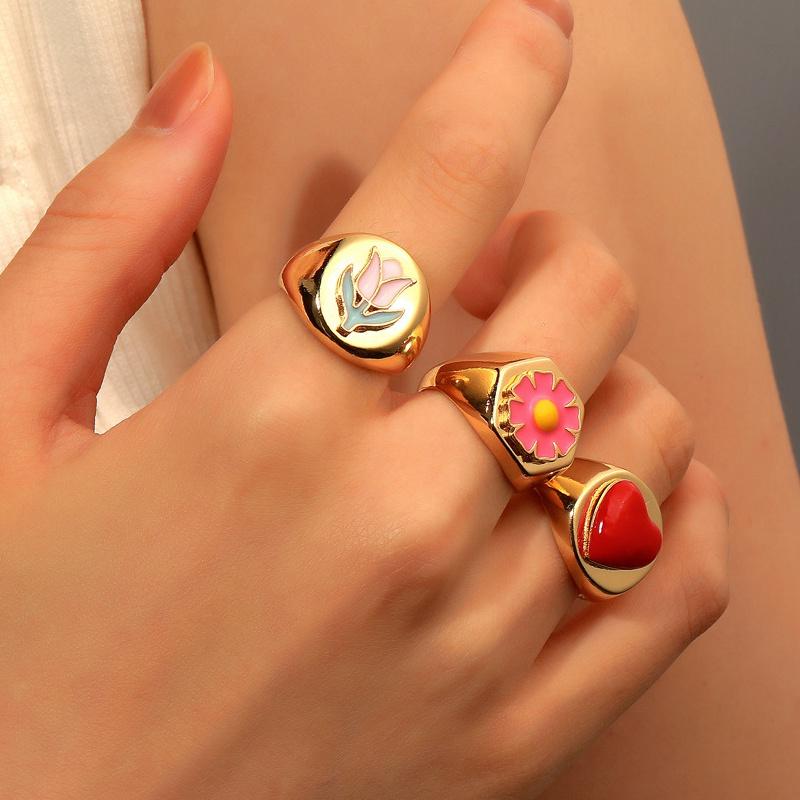 Cluster Rings Women 3D Flower Gold Color Statement Hiphop Rock Ring Ins Style Creativity Jewelry For Female Gift Party WC043, Golden;silver
Cluster Rings Women 3D Flower Gold Color Statement Hiphop Rock Ring Ins Style Creativity Jewelry For Female Gift Party WC043, Golden;silver