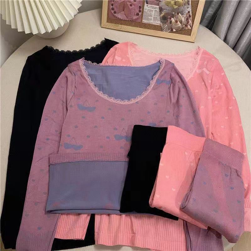 2021 New Spring Autumn Womens Pajamas Korean Style Home Suit For Women High Elastic Sexy Skinny Lace Collar 2 Piece Sleepwear, Black;red
2021 New Spring Autumn Womens Pajamas Korean Style Home Suit For Women High Elastic Sexy Skinny Lace Collar 2 Piece Sleepwear, Black;red